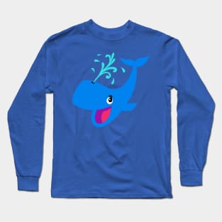 Happy whale! Long Sleeve T-Shirt